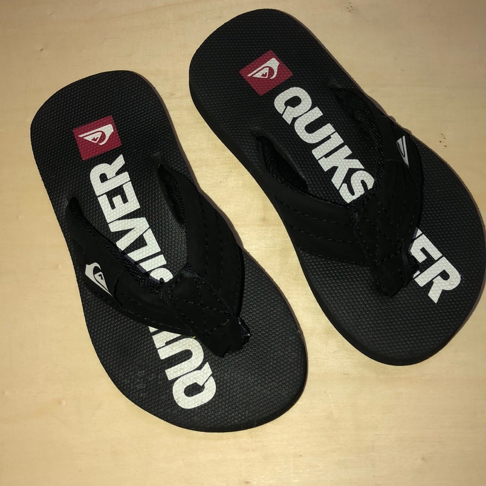 Roux QuickSilver Flip Flop toddler sz 9 Black